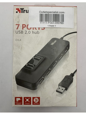 Trust 205763 διανομέας USB 2.0 7 θυρών
