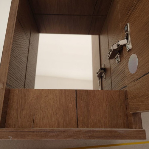 Drop Senso 65 PL Wood bathroom mirror with right cabinet new