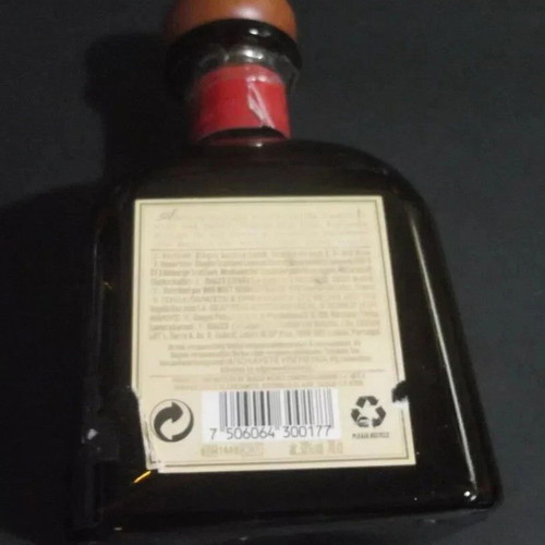 Don Julio Reposado Amber empty tequila bottle 750 ml glass with Greek text used