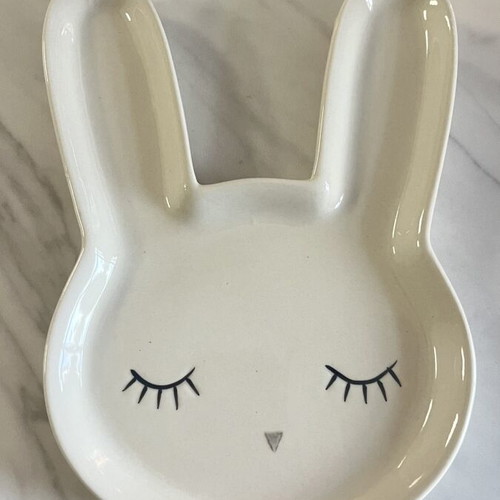 Bloomingville ceramic bunny-shaped plate