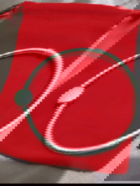 ασημένιο βραχιόλι μήκους 18 cm