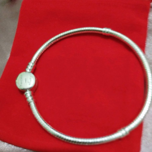 Silver bracelet 18 cm with round bead and forever and always clasp new