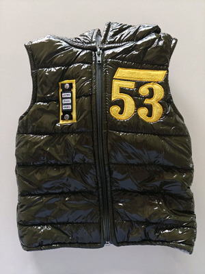Hashtag sleeveless baby vest with hood like new, 18 months
