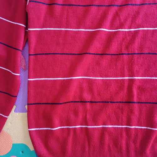 Lacoste large sweater used, red