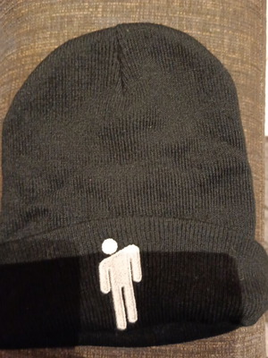 Billy Eillish beanie like new, black, one size
