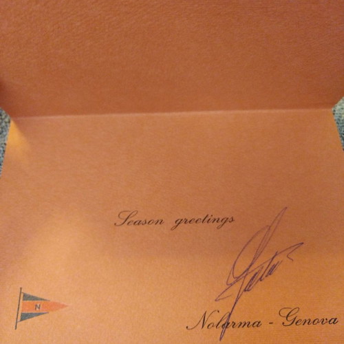Christmas greeting card from the 1970s like new