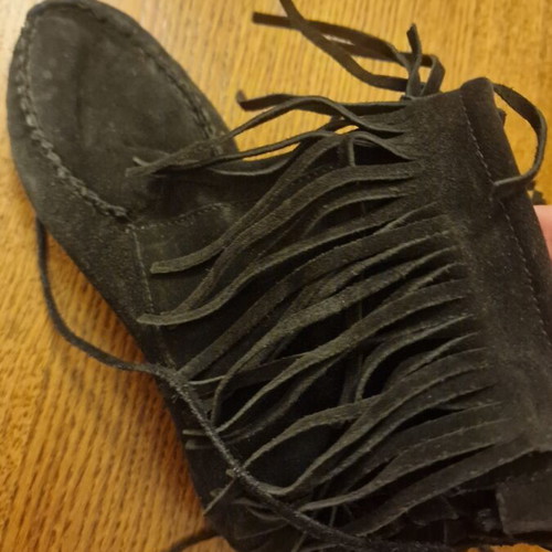Zara leather ankle boots used, size 38, black