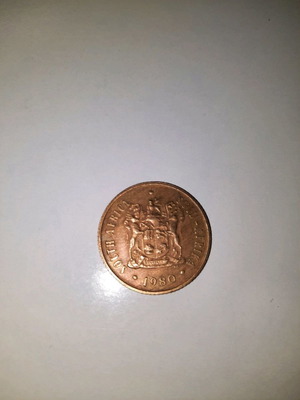 Κέρμα South Africa 2 Cents 1980 μεταχειρισμένο