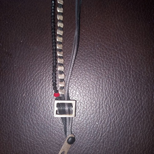Silver bracelet with 925 elements, 17 cm, new, black