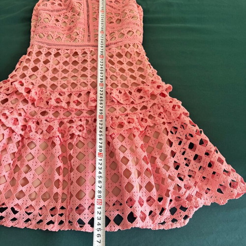 Pink Designer Cocktail Dress Open Back Size S Like New