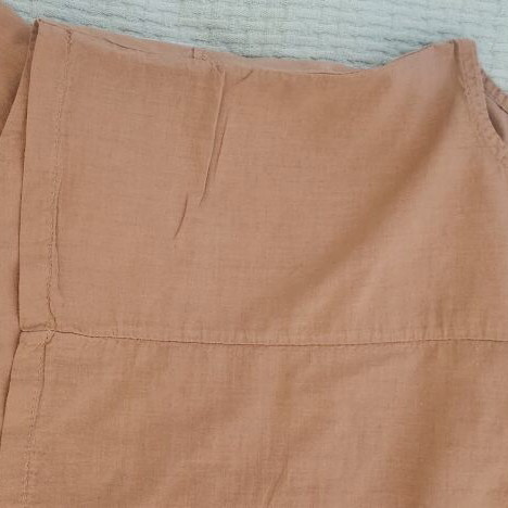 New Collection cotton co-ord set used, vest and shorts, beige