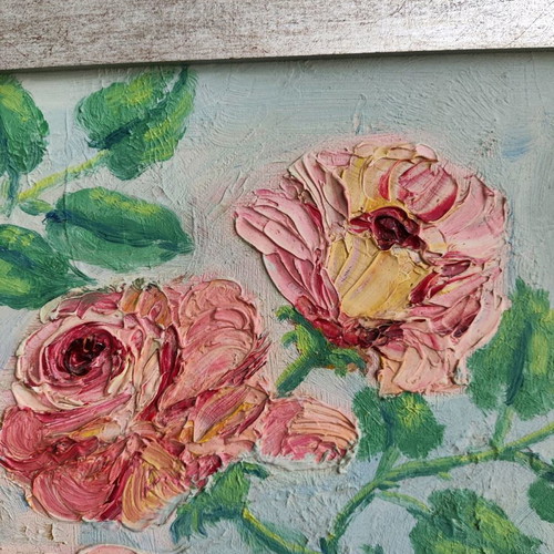 Spatularizing painting “Roses”