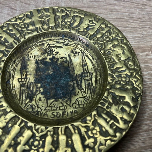 Bronze decoration with Hagia Sophia theme used