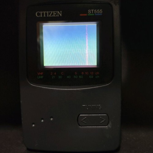 Citizen ST555 portable pocket TV used vintage