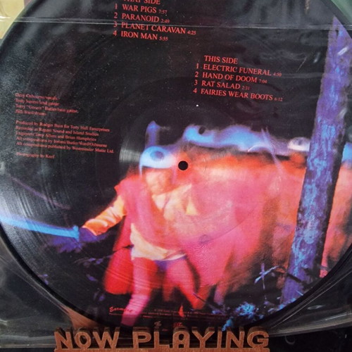 Black Sabbath Paranoid Limited Edition Picture Vinyl new