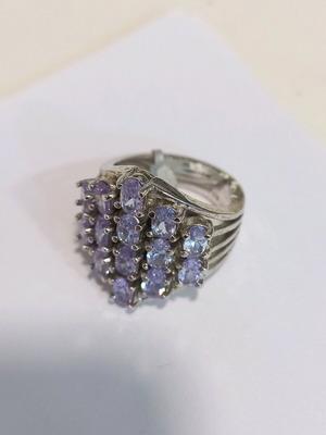 Silver ring new, size 53