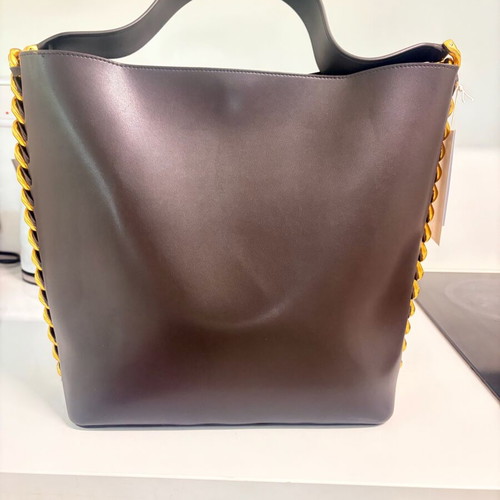 Stella McCartney Shoulder Bag new, brown with gold chain and logo charm