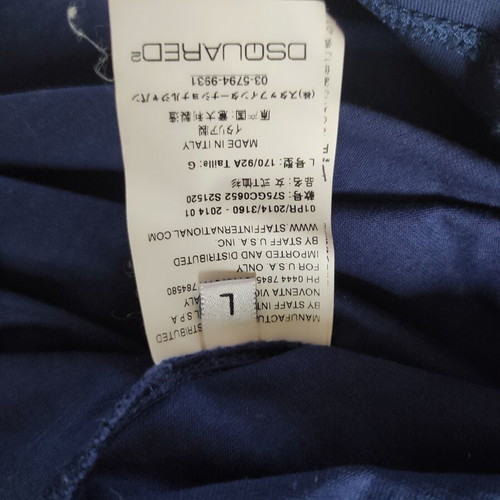 Dsquared2 blue t-shirt like new, slim fit, size L