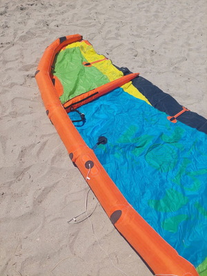 Εξοπλισμός Kite Surf μεταχειρισμένος, πλήρες πακέτο για αρχάρια 50-60 κιλά