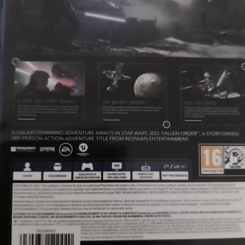 Star Wars Jedi: Fallen Order PS4 game used, action