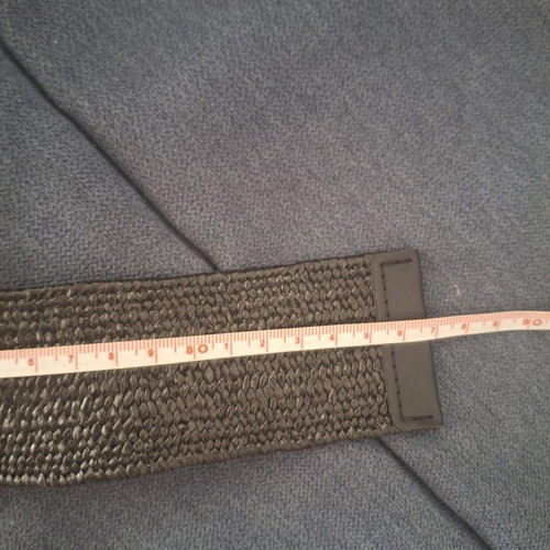 Elastic belt, black and gold