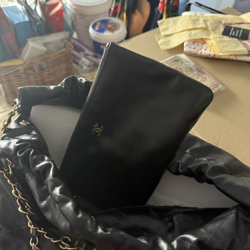 Shoulder bag like new, black leatherette