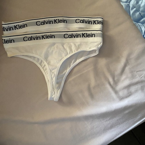 Calvin Klein underwear new, white string thong