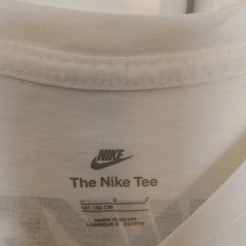 Nike Air kids short-sleeve shirt used, white, size 152 cm