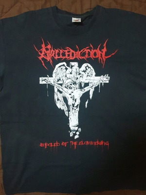 T shirt black metal band μέγεθος XL