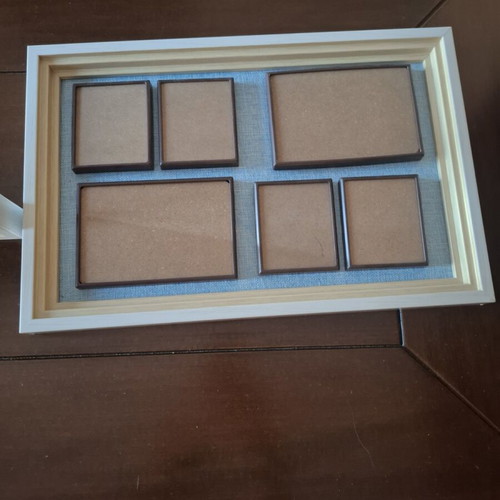 Magnetic wall photo frames 6 slots new, set of 2