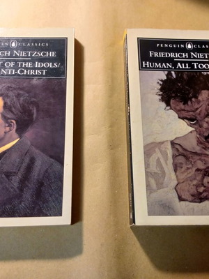 Nietzsche Twilight of the Idols και Human All Too Human, σαν καινούργια, 2 βιβλία