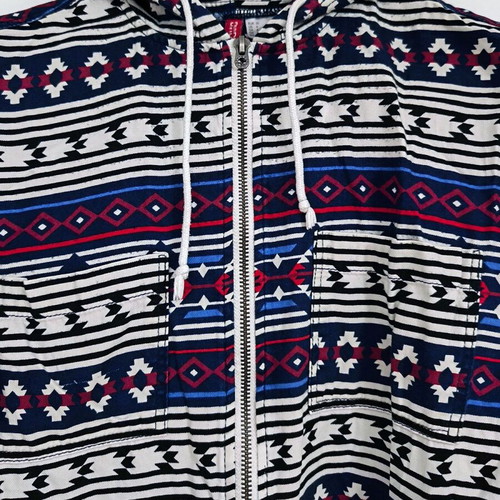 H&M Flannel Zip-up Hoodie like new, women's size S 36