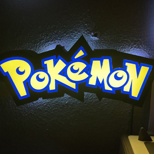 Pokemon lamp like new with USB dimmable light