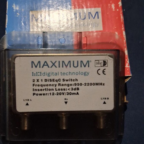 DiSEqC satellite accessory set with Anttron switches and Maximum switch