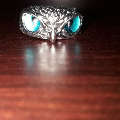 Unisex owl ring new with adjustable opening