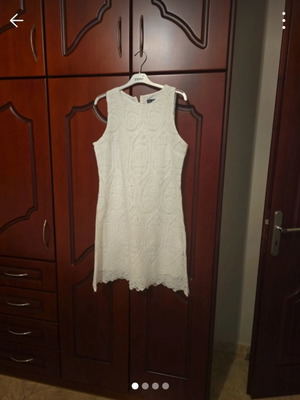 Shein white summer dress, size S