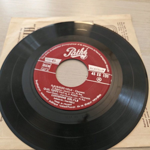 Lucienne Delyle Fleurissez-vous Vinyl 7" EP used, pop