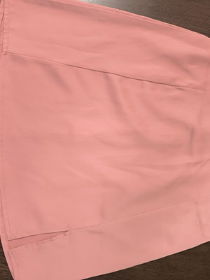 Pink Woman satin skirt new, pink, XS with front slit