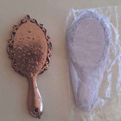 Set of 2 small mirrors for jewelry making