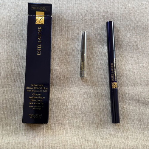 Estée Lauder Automatic Brow Pencil Duo new, shade ABD 03 Soft Black