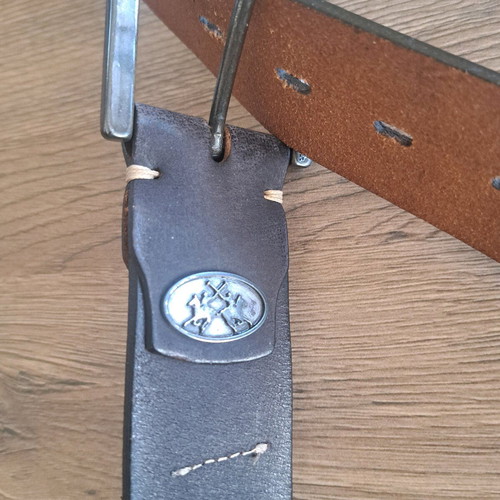 La Martina men's leather belt