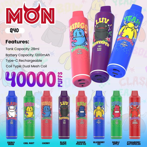 Q40 Vape Ново с 40 000 вдишвания и 28 мл течност