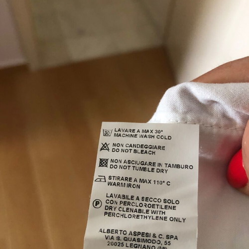 Aspesi linen white pants size L like new with elastic waist