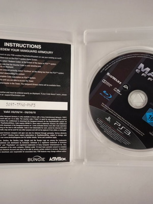 Mass Effect 1 PS3 game, rare edition