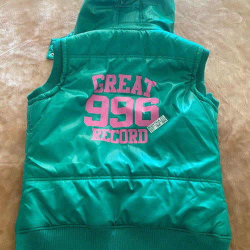 Abysse Women's Sleeveless Jacket Green Like New