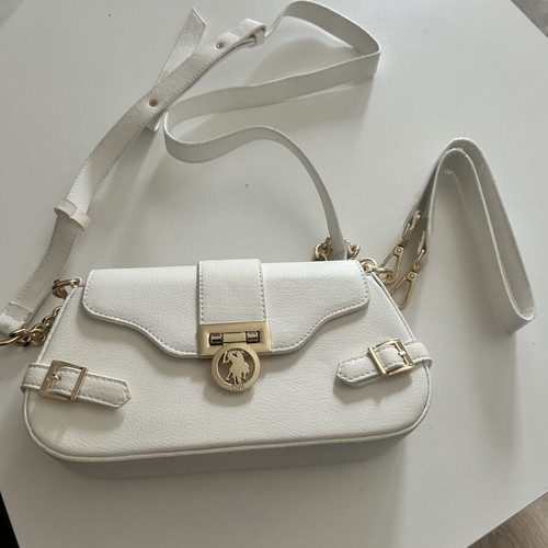U.S. Polo Assn. Small White Shoulder Bag like new