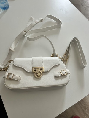 U.S. Polo Assn. Small White Shoulder Bag like new