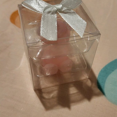 Pink Bear Candle Small New