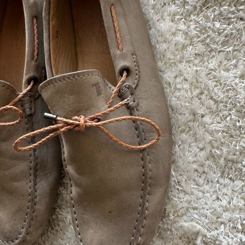 Tod's Loafers Mens Size 41.5 Used Beige