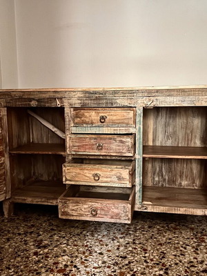 Handmade buffet rustic style solid wood new